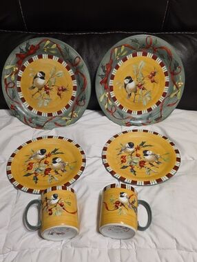 LENOX Winter Greetings Everyday By Catherine McClung Listing 3 Chickadee